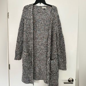 Long, thick cardigan